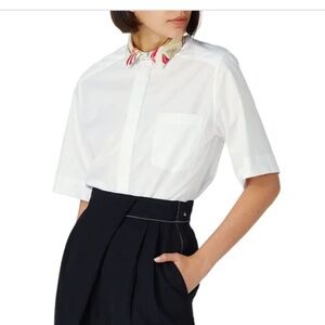 Haider Ackerman RTR White Short Sleeve Shirt l EU36 (Size 4)